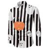 Nueva camisa de hombre europea y americana con estampado de Halloween, de Amazon, eBay y AliExpress, camisa informal personalizada de moda.