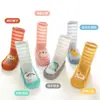 Calcetines de Verano de Animales de Malla con Suela de Cuero para Niños Calcetines de Piso para Niños Calcetines para Bebé y Niño Pequeño Zapatos para Bebé y Niño Pequeño Calcetines Antideslizantes con Puntos de Pegamento