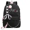 Mochila periférica combinada stray kids mismo estilo mochila mochila escolar estilo coreano estudiante hombres y mujeres Gran Capacidad Nuevo