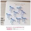 Hielo Esculpido Suave Transparente Lazo Joyería para Uñas Hielo Esculpido Suave Transparente Lazo Cinta Joyería de Resina Decoración para Uñas