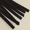 Accesorios para correas de hombro: elástico plano redondo de spandex de 5 mm en blanco y negro (disponible en stock), elástico de 3 mm de alta elasticidad y núcleo de aceite fino.