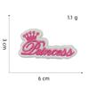 Novo Patch de Tecido de Desenho Animado Rosa de Menina Boneca Bordado Computadorizado Etiqueta Acessórios de Vestuário Patch Bordado Remendo para Furo Atacado