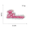 Adesivo de Tecido Bordado de Boneca Rosa Desenho Animado Patch para Passar Ferro em Laço de Carro Aplique Decorativo Fofo para Bolsa Emblema