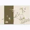 Nuevo Papel Tapiz Clásico Estilo Chino de Flores y Pájaros para Pared de Fondo de Sofá de Sala de Estar, Revestimiento de Pared de Cabecera de Dormitorio, Mural Decorativo para Sala de Té de Hotel