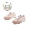 Tênis Femininos de Couro Genuíno 2026 Primavera Novo Sapatos Esportivos de Sola Grossa Casuais Versáteis Sapatos de Treino Alemães Sapatos de Papai para Aumento de Altura Femininos