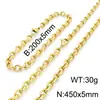 Pulsera de Cadena de Acero Inoxidable de Moda Versátil Esquina Superior Cadena Extremadamente Simple Cadena de Borde Cortado en Forma de O Hebilla de Langosta Traje de Collar para Hombres y Mujeres