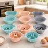 Forma de silicone para bolo chiffon espessa, conjunto de assar para forno resistente a altas temperaturas, forma de bolo, forma de bolo com anel de mousse