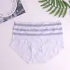 Buscando Calzones de Algodón Lisos Sin Costuras de Talla Grande Hechos de Fábrica con Sensación de Segunda Piel, Jacquard que No Marca, Ropa Interior para Mujer de Cintura Media