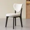 Silla de Comedor de Madera Maciza Lujo Ligero Silla de Bolsa Suave para el Hogar Mesa de Isla Mesa y Sillas de Comedor Hotel Restaurante Negociación Silla Moderna Simple de Madera Maciza