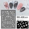 Redanco novo 3D rede vermelha explosões diy padrão nail art adesivos com adesivos decalques de unha atacado DH-426