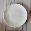 Nuevos Productos en Stock Juego de Platos para Comida Occidental en Relieve Platos Plato para Comida Occidental Cerámica Patrón Ratan en Relieve Platos para el Hogar Plato Tazón