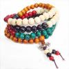 Fábrica em estoque 8mm colorido em estoque sândalo 108 pulseira de contas de Buda masculina e feminina contas da sorte coloridas