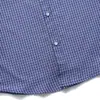 Ropa para Hombre Beijie 2026 Verano Nueva Camisa de Manga Corta Azul a Cuadros Bordada con Letras Camisa de Media Manga Holgada para Hombre Ins
