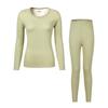 Conjunto de Ropa Interior Térmica de Artemisa, Tops y Pantalones Térmicos Ajustados para Invierno, Capa Base para Mujer, Engrosado para Hombre, Adecuado para Ropa Exterior