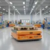 Veículo de Transporte AGV Inteligente de Serviço Pesado, Veículo Elétrico de Plataforma Sem Trilhos, Veículo Elétrico de Plataforma Industrial com Levantamento