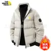 Chaqueta de Algodón Gruesa de Color Sólido con Cuello Alto para Hombre de Invierno Transfronteriza Nueva Talla Grande Moda Casual Abrigo de Algodón Venta Directa de Fábrica