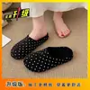 Sandalias Birkenstock sin cordones de suela gruesa pantuflas para persona perezosa de moda versátiles de lunares puntera cerrada medias zapatillas mujer 2026 Nuevo Estilo Otoño/Invierno