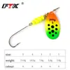 Isca Spinner Giratória Ftk com Anzol Único Lâmina de Ferro Spinnerbait para Pesca de Robalo e Lucio