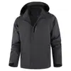 Chaqueta acolchada de invierno transfronteriza Ozon, forrada de forro polar, engrosada, talla grande, cálida, abrigo de algodón para exteriores, cortavientos, impermeable, ropa de abrigo para hombre