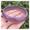 Pulsera de calcedonia púrpura Emperador uva suculenta cristal oculto ancho medio pulsera de ágata gris púrpura de lujo ligero de moda