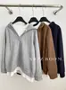Otoño e Invierno 2024/Suéteres con Capucha de Combinación de Colores de Moda para Mujer, Estilo Coreano, Holgado, Versátil, Rejuvenecedor, Casual, Top de Moda