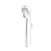 Juego de Espátula y Cuchara para Cocinar de Acero Inoxidable, Cuchara para Sopa, Cuchara Ranurada, Cuchara para Servir, Espátula, Herramientas para Hornear, Herramientas de Cocina