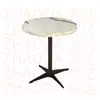 Mesa Cuadrada de Color Nogal para Uso Doméstico, Mesa de Comedor para Uso Comercial, Mesa de Comedor de Madera Maciza para Restaurantes, Mesa de Comedor de Pizarra para Restaurantes de Comida Rápida