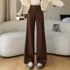 Pantalones Casuales Anchos Estilo Lulu Finos para Primavera y Otoño para Mujer, Adelgazantes y con Caída, Ligeramente Acampanados, para Deportes, Fitness y Yoga