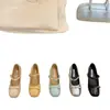 Zapatos de Tacón Bajo Individuales 2025 Zapatos Planos Versátiles con Lazo 2026 Nuevo Estilo Zapatos Mary Jane con Aumento Oculto de Altura
