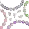 Aleación Estilo Chino Nuevo Separador de Tres Vías Perla Redonda Flor Mariposa Corazón Pequeño Colgante Hecho a Mano DIY Pulsera Collar Accesorios