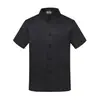 Uniforme de Chef Manga Corta Hombre Verano Malla Transpirable Catering Hotel Restaurante Cantina Pastelería Barbacoa Tienda Ropa de Trabajo