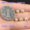 Prata Esterlina S925 Prata Lisa Contas Espaçadoras Quadradas Irregulares e Redondas Contas Cilindricas Pulseira Trançada de Cristal Colar Acessórios DIY Feitos à Mão