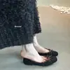 Zapatos Planos de Ballet Estilo Francés, Zapatos para Commuter de Mujer, Zapatos de Noche Vintage de Gamuza con Lazo, Primavera y Otoño 2025