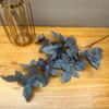 Venta al por mayor de fábrica material de hoja de flor artificial para boda hoja de fuegos artificiales bicolor hoja de pájaro azul accesorios recomendados por artistas florales de boda