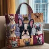 Bolso de Mano con Estampado de Moda Tendencia para Mujer 3D Transfronterizo Nuevo Producto Temu Amazon Bolso de Hombro Lona 300g