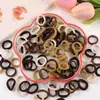 Gomas para el pelo de niños, Bandas elásticas sin costuras, Fuertes e irrompibles, Bucles de toalla para atar el pelo, Gomas para el pelo que no dañan el pelo, Accesorios para el pelo con anillo para el pulgar