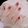 Uñas Postizas Usan Armadura 24 Piezas Europa, América y Sudeste Asiático Explosiones Transfronterizas Pegatinas para Manicura Mediana y Larga Temperamento Lote de Manicura
