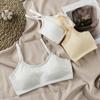 Ropa interior para niñas, período de desarrollo, sin aro de acero, correa para el pecho envuelta, almohadilla para el pecho integrada fija, ropa interior para estudiantes de secundaria, venta al por mayor