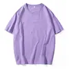 Camisetas de manga corta 190g de algodón puro para primavera y verano, camisetas blancas lisas de manga corta para parejas, camisetas de color liso, fábrica mayorista para uniformes escolares