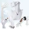 Suporte de colar modelo retrato suporte de joias suporte de brincos mão orelha anel suporte de exibição de joias anel pulseira rack de armazenamento de acessórios