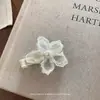 Clip para el pelo con flor de encaje blanco perla de nuevo estilo Ins de Corea del Sur, dulce moda, clip para flequillo, accesorios para el pelo lateral para mujer