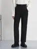 Pantalones de Traje Rectos con Caída de Lujo Ligero para Hombre 2024 Primavera y Otoño Nuevos Pantalones de Vestir Casuales Retro de Moda para Hombre