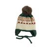 Orejeras jacquard Dudula árbol pequeño orejeras de invierno gorro de lana para niños tejido a prueba de viento cálido gorro para niños