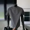 Camiseta de Manga Corta Transfronteriza para Hombre, Camiseta Básica Suelta de Verano con Cuello Redondo, Top Casual de Moda para Hombre, Camiseta de Manga Corta para Hombre