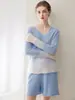 Nuevo Suéter de Moda Otoño/Invierno con Lentejuelas y Perlas, Huecos, Bloques de Color, 100% Cachemira Pura, Tejido de Punto con Cuello en V Bordado