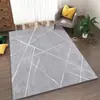 Tapete Impresso de Veludo Cristal Série Cinza Sala de Estar Sofá Mesa de Centro Tapete Fitness Corda de Pular Tapete Grande de Chão