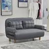 Sofá-cama dobrável de uso duplo para casa, cama multifuncional de solteiro/casal para apartamentos pequenos e casas de aluguel, couro tipo garra de gato, preço especial, popular online