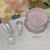 Polvo Chapado en Oro Moonlight del Mismo Estilo que la Celebridad de Internet Hailey, Polvo de Espejo Transparente y Iluminador, Polvo de Perla Moonlight, Exclusivo para Salones de Uñas