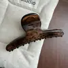 Nuevo Pinza de Garra con Estampado de Leopardo de Aspecto de Lujo, Pinza de Pelo Ovalada de Lujo, Hebilla de Mariposa Vintage, Pasador, Pinza de Tiburón, Accesorio para el Cabello