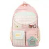 Nueva Mochila Escolar Ins Estilo Japonés 2025 para Niñas, Patrón de Cuadros Dulce de Alto Valor, Mochila Ligera de Gran Capacidad para Estudiantes de Secundaria y Preparatoria